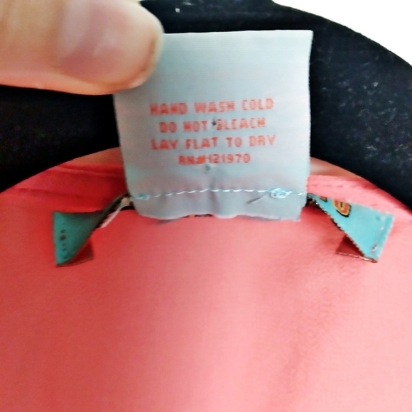 Flying Tomato Coral Embroidered Fringe Open Front Vest Size Medium - Picture 5 of 5